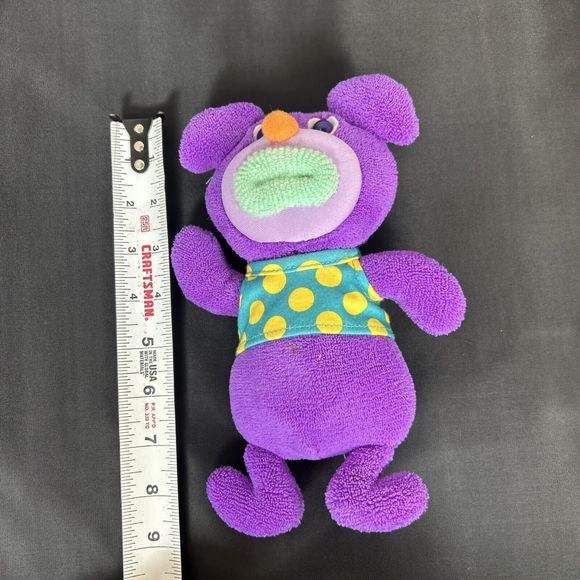 VTG 2010 Mattel/Fisher Price Sing A Ma Jig Plush~Purple/Polka Dot ~WORKS Chrty - Picture 7 of 9